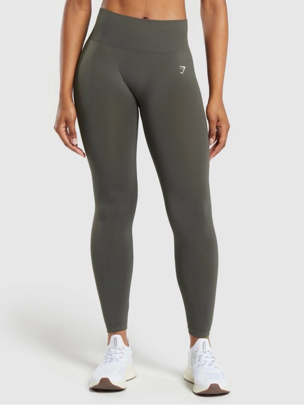 Gymshark High-Waist Seamless Leggings in Strength Green